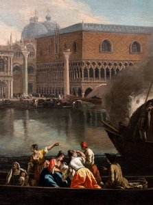 Gezicht op het San Marco-bekken, Venetië, ca. 1730-35 (Olieverf op doek)