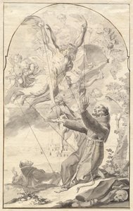 De Stigmatisatie van Sint Franciscus door Johan Baptist Enzensberger