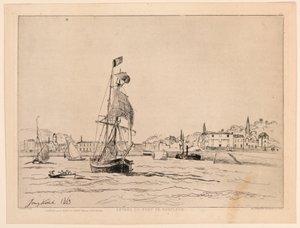 Entree van de Haven van Honfleur