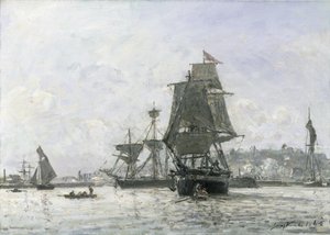 Grote Zeilboten in Honfleur