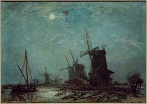 Molens aan een kanaal