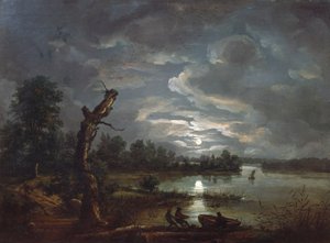 Esrum zee, c.1814 door Johan Christian Dahl