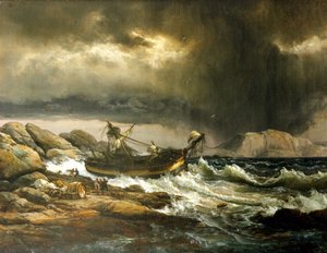 Scheepswrak door Johan Christian Dahl