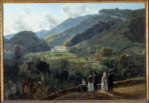 Het casino Reale de Quisiana in Castellammare met het hof van Denemarken