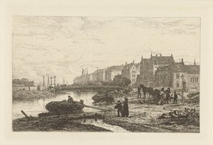 Gezicht op de Stadhouderskade door Johan Conrad Greive