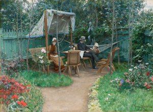 Uitzicht op een tuin, Linkoping