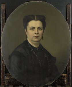 Jeanette Antoinette Pietermaat (1818-70). Echtgenote van Pieter Mijer door Johan Heinrich Neuman (signed by artist)