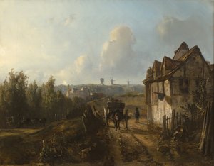 Uitzicht op Monmartre door Johan Jongkind