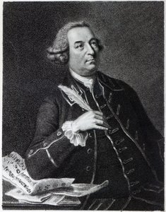 Portret van John Christopher Smith (1712-95), musicus en amanuensis van Handel door Johan Joseph Zoffany