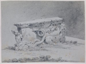 Antieke Romeinse tafelsteun