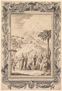 Illustratie en randontwerp voor Kupfer-Bibel (Koper Bijbel) door Johan Melchior Füssli