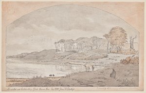Bos van Asnæs, baai aan de Kalundborgfjord door Johan Thomas Lundbye