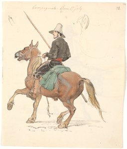 Campagnole te paard door Johan Thomas Lundbye