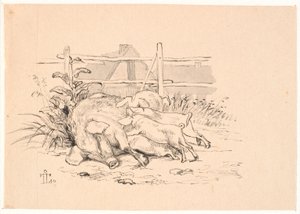 De Varkens door Johan Thomas Lundbye