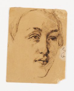 Vrouwenportret door Johan Thomas Lundbye