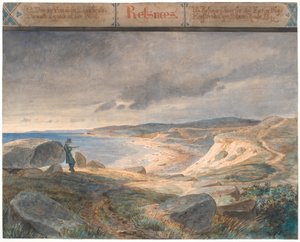 Refsnæs, kustlandschap door Johan Thomas Lundbye