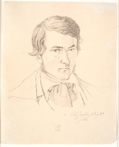 Zelfportret door Johan Thomas Lundbye