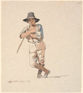 Staande herdersjongen