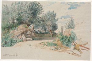 Hekken met een open poort door Johan Thomas Lundbye