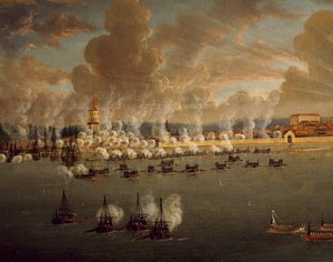 Belegering van Frederikshavn door de Zweedse vloot van Gustav III, 20 mei 1790