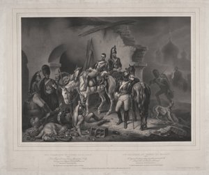 Het Franse leger in het Kremlin van Moskou door Johan Woelfle