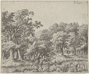 Landschap met boot