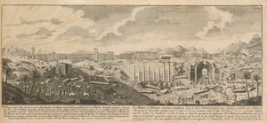 Ruïnes van Palmyra, oude stad van Syrië door Johann Adam Delsenbach