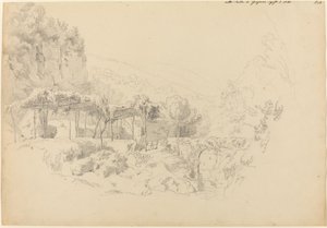 Een schaduwrijke prieel in de vallei van Gragnano door Johann Adam Klein