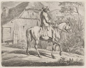 Veehandelaar te paard