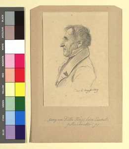 Georg von Dillis (1759-1841), schilder, galeriedirecteur door Johann Adam Klein
