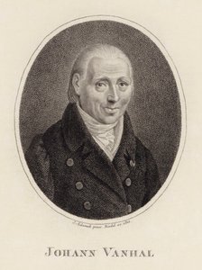 Portret van de componist Johann Baptist Wanhal 1739-1813, 1815