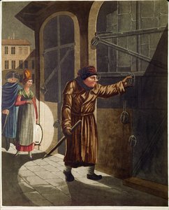 De nachtwaker, uit een serie Weense types ...