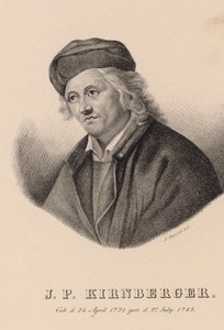 Portret van de Componist Johann Philipp Kirnberger 1721-1783