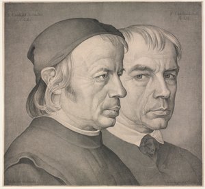 De gebroeders Eberhard, 1822 door Johann Anton Ramboux