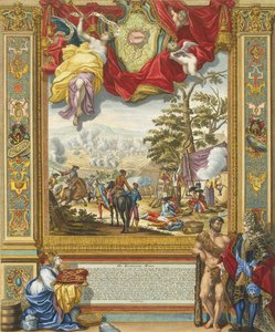 Beleg van Mons door de geallieerde troepen in 1709, begin 18e eeuw door Johann August Corvinus