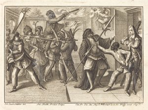 De Kapitein Herovert Zijn Vrijheid door Johann Balthasar Probst after Johann Jacob Schübler