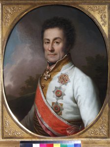 Portret van generaal Johann Graf von Klenau door Johann Baptist II Lampi