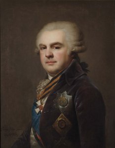 Portret van graaf Alexander Nikolajevitsj Samojlov 1744-1814, 1796 door Johann Baptist Lampi the Younger