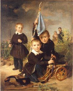 Soldaatspelletjes voor kinderen door Johann Baptist Reiter