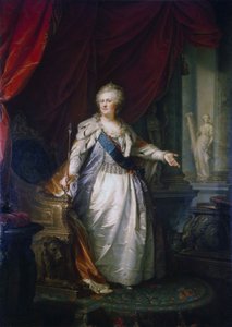 Portret van keizerin Catharina II. door Johann Baptist von Lampi the Elder