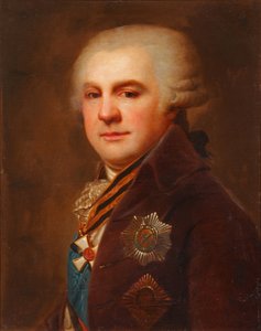 Portret van graaf Alexander Nikolayevich Samoylov 1744-1814, na 1796 door Johann Baptist von Lampi the Elder