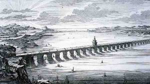 De Grote Chinese Brug, tussen Focheu en Nantai, China, uit 
