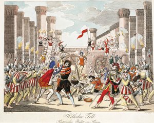 Historisch ballet van Henry, scène uit 