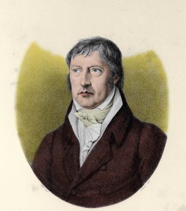 Portret van Georg Wilhelm Friedrich Hegel, Duitse filosoof door Johann Christian (after) Xeller