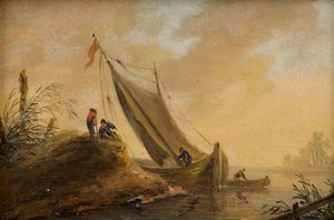 Zeegezicht door Johann Christian Brand