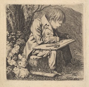 De kunstenaar Hoffman, 1815 door Johann Christian Erhard
