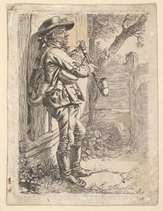De doedelzakspeler, 1817 door Johann Christian Erhard
