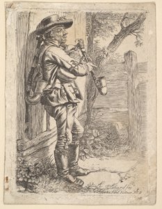 De doedelzakspeler, 1819 door Johann Christian Erhard