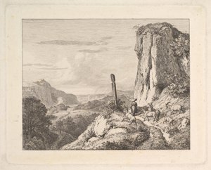 Jonge Vrouw met Zes Geiten, 1815 door Johann Christian Erhard