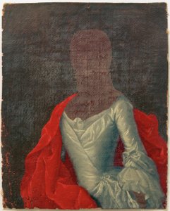 Kostuumstudie van een dame door Johann Christian Fiedler